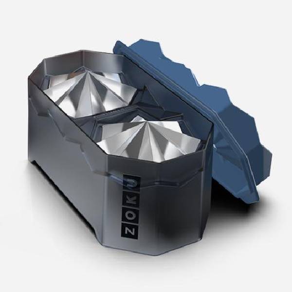 صينية 2 قوالب ثلج شكل جبل جليدي، زوكو 