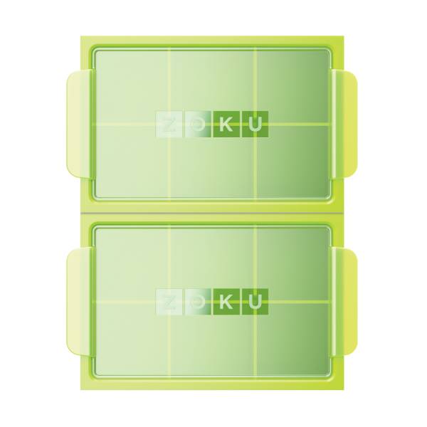 طقم 2 صينية ثلج جامبو من السيليكون 6 فجوات، زوكو